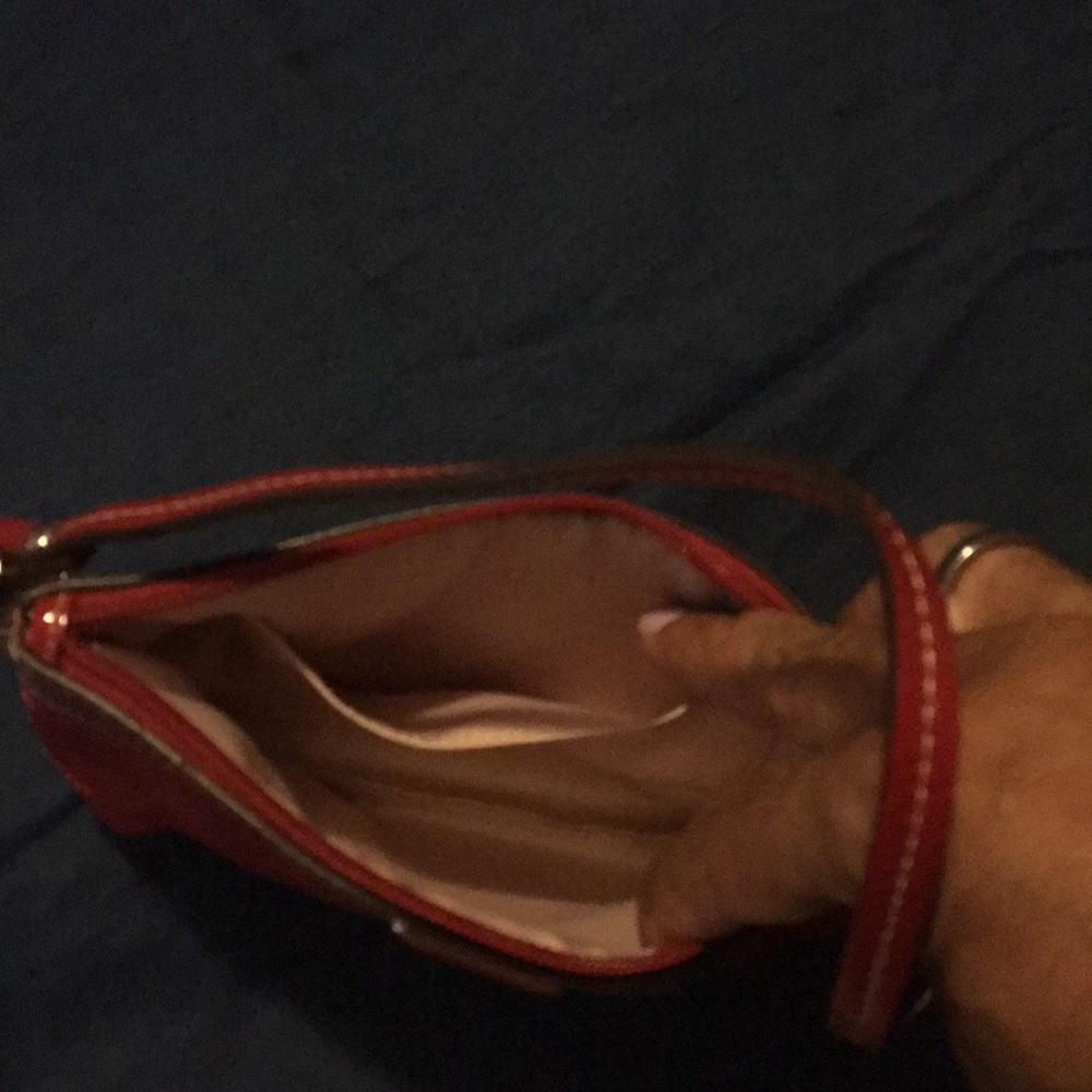 Red Coach Wristlet - Picture 3 of 3